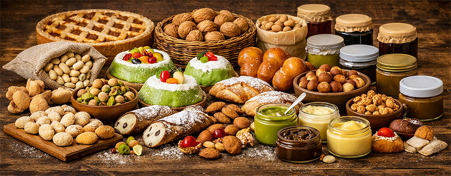 Tradicionalni italijanski slatkiši, čokolada, keksi i konditorski proizvodi karakteristični za različite regione Italije.